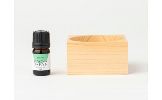 20-11 KAGYA JAPAN エッセンシャルオイル5ml【HINOKI】＆KAGYAオリジナル ヒノキのディフューザー