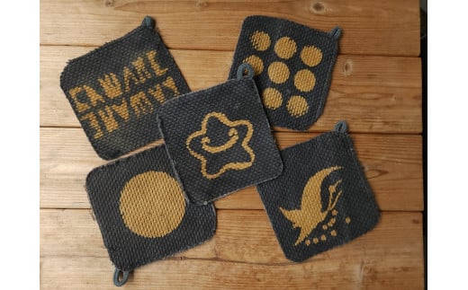 16-3 川根茶染　コースター５枚セット