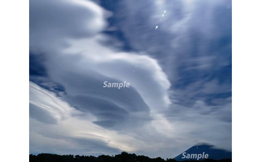 富士山フォトパネル（吊るし雲夏） NSF006