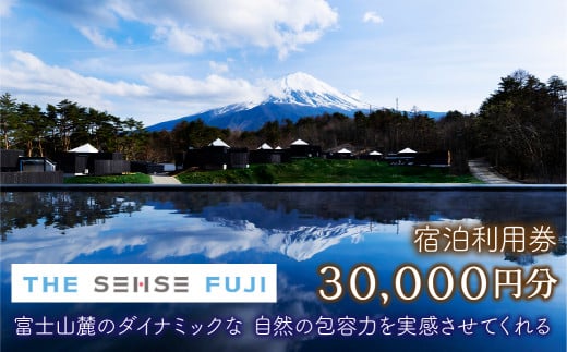 THE SENSE FUJI　宿泊利用券(30,000円分) ふるさと納税 人気 おすすめ ランキング 温泉 富士山 宿泊券 旅行 癒し 旅 チケット 山梨県 鳴沢村 送料無料 NSL020