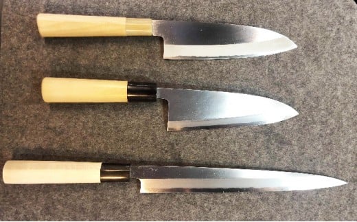 山鳥毛記念　包丁三点セット [№5735-0588]