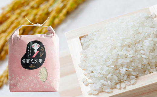 米 令和7年産 石原果樹園の備前乙女米 白米 5kg×1袋 ※11月上旬～順次発送予定 お米 精米 白米 ライス 乳酸菌栽培 岡山県 おにぎり お弁当	 [№5735-1121]