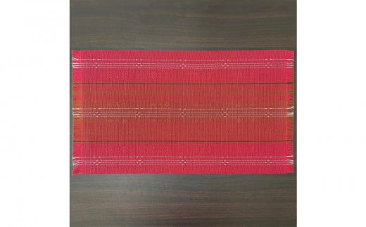 【テーブルセンター（赤）】うらそえ織