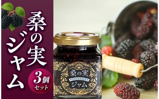 桑の実ジャム3個セット|沖縄県 浦添市 加工品等 ジャム 桑の実 食品 加工食品 人気 ブルーベリー 健康 自然素材
