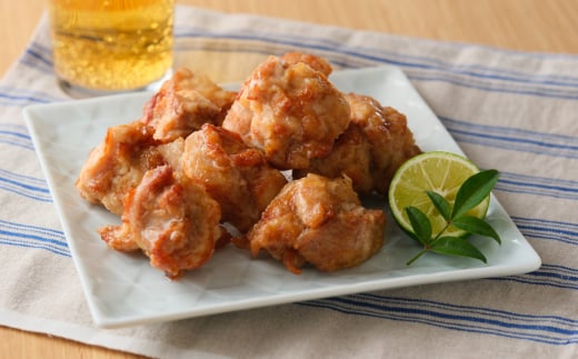 No.1061 朝引き鶏の唐揚げ用モモ肉/衣付400g×2パック（合計800g）/簡単