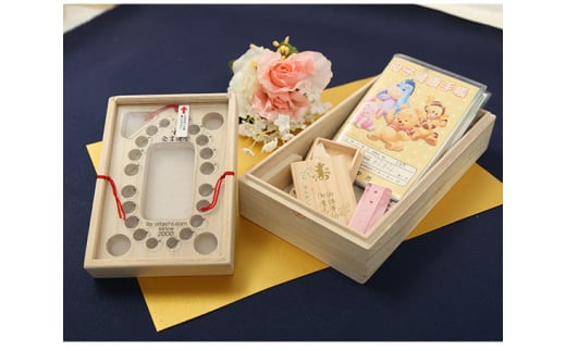 No.153 乳歯ケース おいたちの小箱 エチュード / 母子手帳 へその緒 収納ケース 桐箱 工芸 広島県