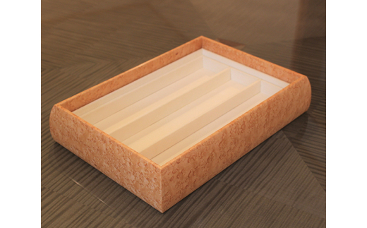 No.350 SHINBEY　ジュエリートレイ　バーズアイメープル　1シート ／ ジュエリーケース 宝石 アクセサリー 貴金属 希少材 木 職人 広島県