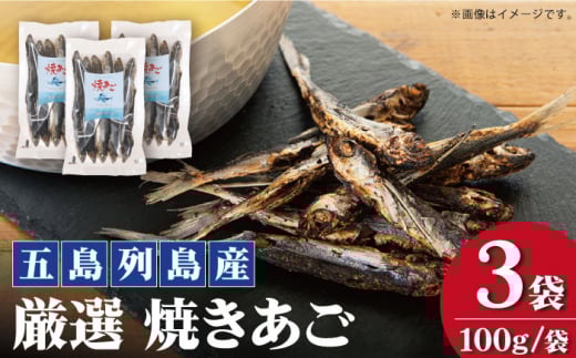 【上五島の伝統的な味をご家庭で】 厳選 無添加 焼きあご 100g×3袋 あご 飛魚 焼きあご【新魚目町漁業協同組合】 [RBC008]