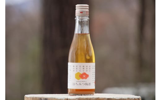 ミツバチが育てた梅とはちみつの梅酒 300ml 3本セット【酒 アルコール 蜂蜜 ハチミツ ギフト おすすめ 群馬県 長野原町 北軽井沢】