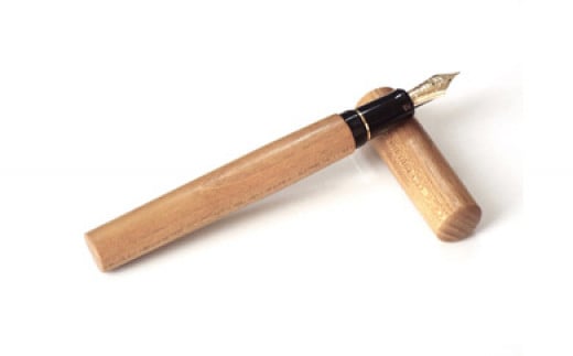 スティロアート軽井沢オリジナル木軸の万年筆「アサマ」クワ＜細字＞【筆記用具 お祝い プレゼント ギフト おすすめ 群馬県 長野原町 北軽井沢】