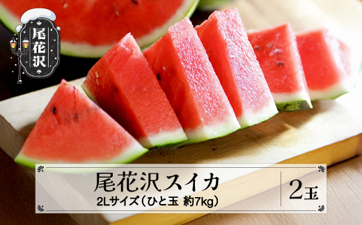 先行予約 尾花沢スイカ 秀品 2Lサイズ 約7㎏×2玉 7月中旬～8月中旬頃発送 スイカ すいか 西瓜 尾花沢すいか 2026年産 令和8年産 佐竹物産 ※沖縄・離島への配送不可  sb-su2xx2