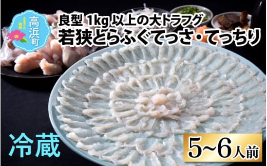 若狭とらふぐてっさ・てっちりセット(5~6人前) | ふぐ ふぐ刺し ふぐ鍋 ふぐひれ 刺身 薄造り 冷蔵 ブランド 低カロリー 旬 贈り物 年末年始 お歳暮 贅沢 高級