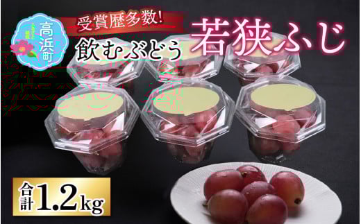 【先行予約】【数量・期間限定】受賞歴多数!飲むぶどう 若狭ふじ 約200g×6個(約1.2kg)【ご自宅用】≪2026年8月中旬より順次発送≫  / ブドウ 葡萄 果物 フルーツ デザート 高級 ブランド 国産 大粒 種なし 糖度 産地直送 お取り寄せ 贈り物 ギフト 送料無料
