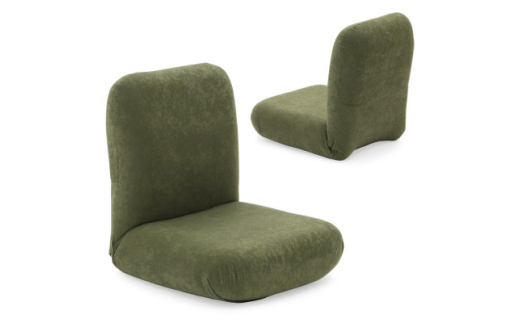 産学連携　あぐら座椅子3　グリーン【1201434】