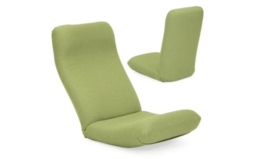 産学連携　リラックス座椅子5ーM　グリーン【1455346】