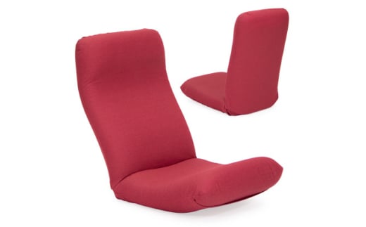 産学連携　リラックス座椅子5ーM　レッド【1455359】