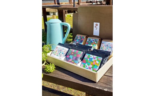 【2619-0159】【いいかふぇの自家焙煎珈琲】有香豆×作家SARIKA(粉)