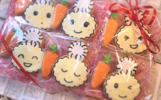アイシングクッキー6個セット/朝霞市キャラクターぽぽたん