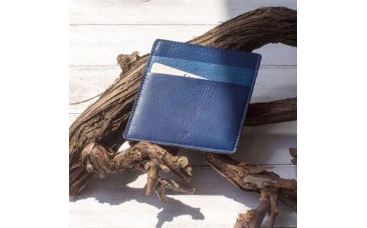 本革 藍染め 10°(じゅうど)パスケースカードホルダー