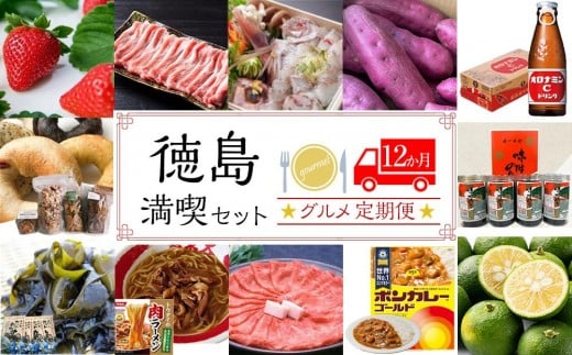 徳島満喫セット グルメ定期便(12ヶ月お届け)