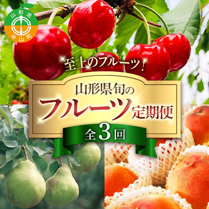令和8年6月発送開始 山形県 至上のフルーツ! 山形県旬のフルーツ定期便 全3回 紅秀峰 白桃 ラ・フランス 期間限定 数量限定 山形県産 サクランボ 桃 梨 フルーツ 果物 くだもの 贈答 F4A-0966