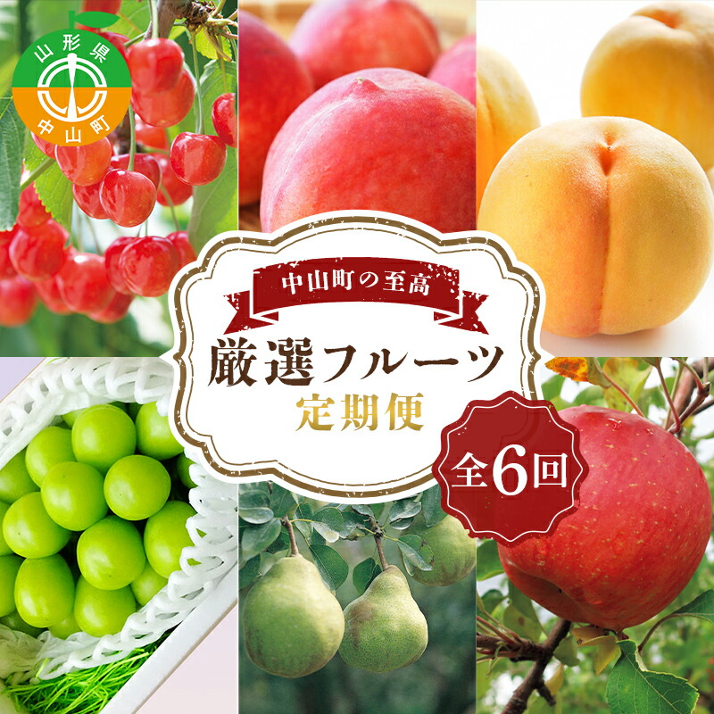 《2025年7月発送開始》中山町の至高！中山町厳選フルーツ定期便 全6回 F4A-0375