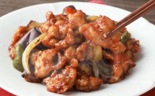 【訳あり】フライパン DE 酢鶏(タレ付)250g×4パック 酢鶏 鶏肉 和風 中華 簡単調理 国産 おかず 惣菜 冷凍