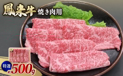 特選鳳来牛(焼き肉用) ふるさと納税限定品　約500g【1209527】