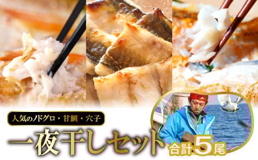 しまねの贅沢三昧!のどぐろ・甘鯛・穴子一夜干し【干物セット のどぐろ干物 200~260g×2尾 甘鯛干物 326~350g×1尾 穴子干物 50cm前後×2尾 干物 無添加 真空パック 父の日 母の日】