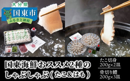 国東海鮮おススメ2種のしゃぶしゃぶ「たこ&はも」_29012B
