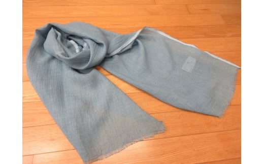 M471 藍染スカーフ 麻