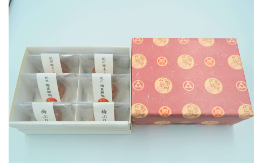 M155　【岩谷】梅真鯛梅・梅まぐろ梅・梅ぶり　詰合せ　六個入