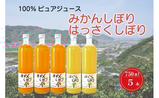 M283 100%ピュアジュース 750ml 5本入り