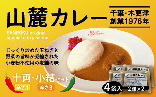 KP001 また食べたくなるカレー!<木更津山麓カレー>十両・小結セット ふるさと納税 カレー 健康 からだにやさしい 辛さ 十両 大辛 小結 レトルト 千葉県 木更津 送料無料
