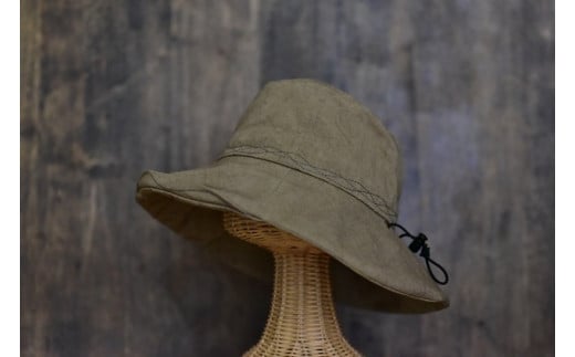 引っ掛けれマスク　ハット　オリーブ