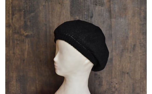 ツムギベレー　ブラック