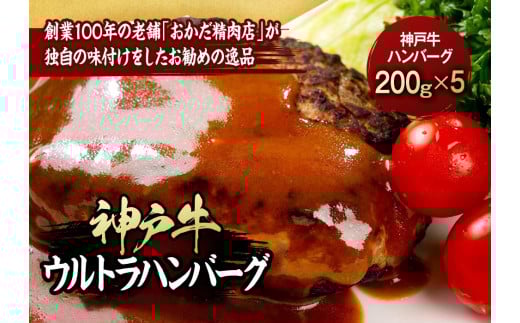 神戸ビーフウルトラハンバーグ200g×5枚入
