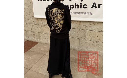 気楽中華TENTEN謹製 本格四川辣油・上海葱油 と オリジナルシャツ のセット【秦帝国の魂】ドライ 長袖 シャツ (L) [0041]