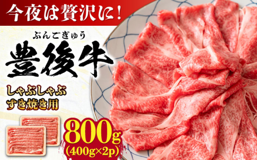 おおいた豊後牛 しゃぶしゃぶすき焼き用（肩ロース・肩バラ・モモ）800g(400g×2) 日田市 / 株式会社MEAT PLUS 牛肉 おおいた豊後牛 おおいた 豊後牛 黒毛和牛 スライス しゃぶしゃぶすき焼き しゃぶしゃぶ すき焼き 和牛 [AREI012]