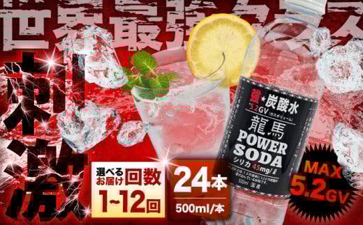 龍馬POWER SODA 500ml×24本 日田市 / 日本ビール株式会社 炭酸水 水 飲料水 みず[ARER001]