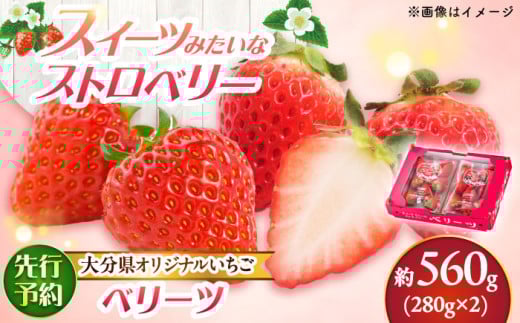 【先行予約・26年2月以降発送】 「ベリーツ」平大玉 約280g×2パック　日田市 / 株式会社スカイファーム [AREU001]