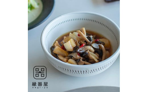 AA46 小石原焼 カネハ窯 飛び鉋中鉢(シンプル)