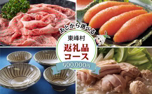 あとから選べる返礼品【５０万円コース】