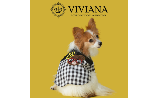 ドッグウェア「VIVIANA」ギンガムチェックシャツ／ベア｜犬服 犬用 犬用ワンピース 犬用ドレス サイズ展開