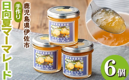 isa549 手作りはちみつ入り日向夏マーマレード(計6個・各140g)ふるさと納税 伊佐市 特産品 日向夏 加工食品 果物 フルーツ 詰め合わせ 果肉 柑橘 低糖 ハンドメイド ジャム ギフト【薩摩美食倶楽部】