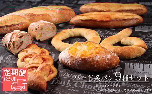 【国産小麦・バター100%】ハード系パンセット【12ヵ月定期便】