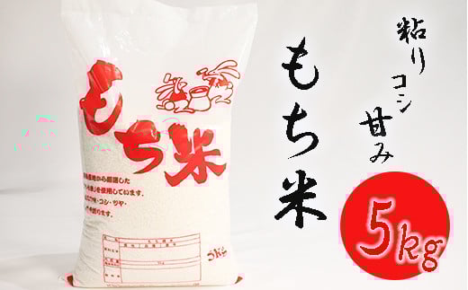 《令和6年産》 南宮山の麓で育った羽二重もち米 5kg