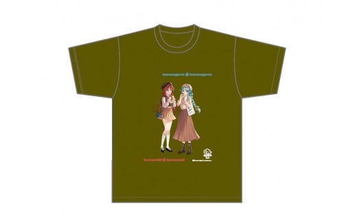 ひなビタ♪ここなつ白馬にお願いTシャツ 倉吉×倉野川