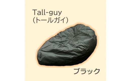 1人掛け屋内外兼用ビーズソファ Tall-guy(トールガイ) ブラック【1356148】