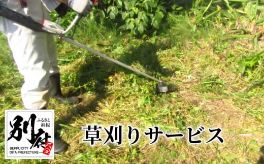 【別府市限定】草刈りサービス　20㎡まで